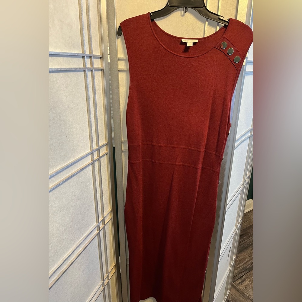 Burgundy Midi Dress